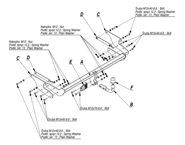 фото Фаркоп IMIOLA для Renault Grand Espace V (2015-2023)
