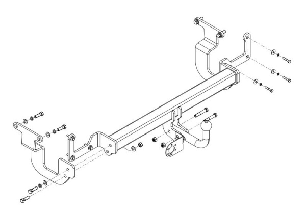 фото Фаркоп AvtoS для TOYOTA Proace c 2016-