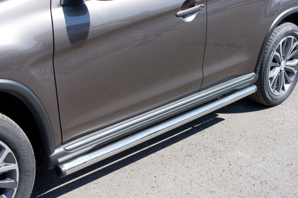 Фото Пороги труба d63 (вариант 2) PEUGEOT 4008 2012-2017