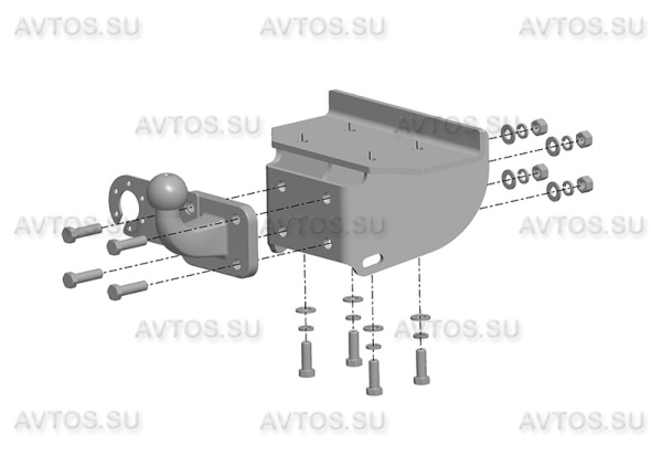 фото Фаркоп AvtoS для VOLKSWAGEN Amarok (2010-2022)
