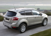 Пороги алюминиевые Rival "Premium-Black" для Ford Kuga 2008-2013