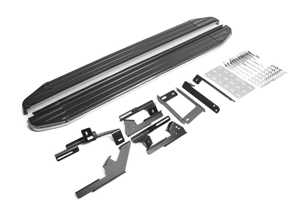 Фото Пороги алюминиевые Rival "Premium" для Chery Tiggo 5 2014-2016-