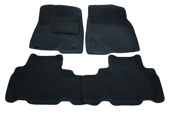 Автомобильные 3D коврики Боратекс для Toyota Highlander III, 5 мест 2013 –, ворсовые