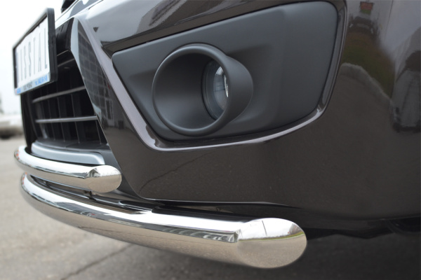 Фото Защита переднего бампера d63/42 (дуга) SUZUKI Grand Vitara 5 дв. 2012-2016