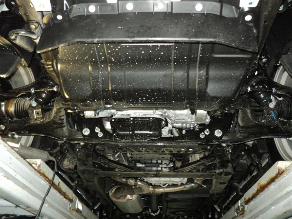 Фото Алюминиевая защита радиатора Nissan Patrol (2010 по наст.)