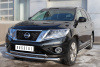 Фото Защита переднего бампера d76 (дуга) d75х42 (дуга) NISSAN Pathfinder 2014-