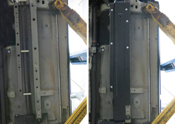 Фото Защита топливных трубок Автоброня для Mitsubishi Outlander 4WD, V - 2,0; 2,4 2012-2015 2015-