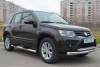 Фото Пороги труба d76 с накладками (вариант 2) SUZUKI Grand Vitara 5 дв. 2012-2016