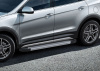 Фото Пороги алюминиевые Rival "Silver" для Hyundai Santa Fe 2012-2016-