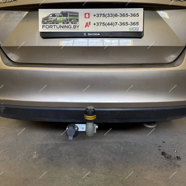 фото Фаркоп Motodor (Россия) для Skoda Rapid I (2013-2020)