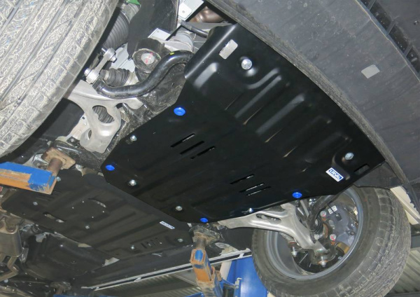 Фото Защита картера Автоброня для Volkswagen Touareg, V - 3,0TDI(204hp); 3,6 FSI 2010-2014 2014-