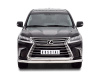 Фото Защита переднего бампера d76 секция-d63 дуга LEXUS LX450d-LX570 2015 (кроме F-Sport)