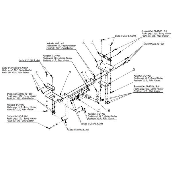 фото Фаркоп Imiola для Kia Sportage 2004-2010