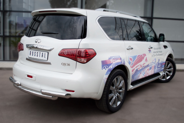 Фото Защита заднего бампера 76_76х2 INFINITI QX 56 2010-2014