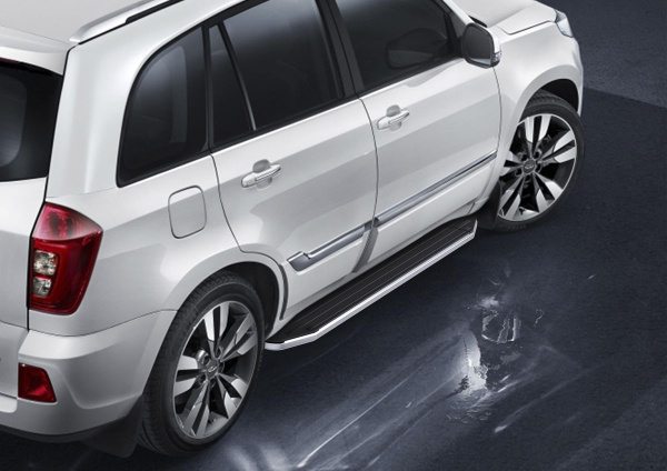 Фото Пороги алюминиевые Rival "Premium" для Chery Tiggo 3 2017-