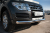 Фото Защита переднего бампера d76 (секции) MITSUBISHI Pajero 4 2014-