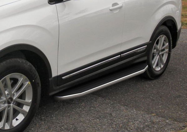 Фото Пороги алюминиевые Rival "Premium" для Chery Tiggo 5 2014-2016-