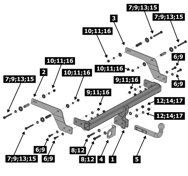 фото Фаркоп BERG для Renault Logan Stepway (2019-2022)
