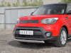 Фото Защита переднего бампера d75х42 дуга KIA SOUL 2017-