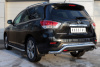 Фото Защита заднего бампера d63 (волна) NISSAN Pathfinder 2014-