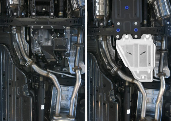 Фото Защита РК Rival для Lexus LX 2015-н.в., алюминий 4 мм, с крепежом, 333.9508.1