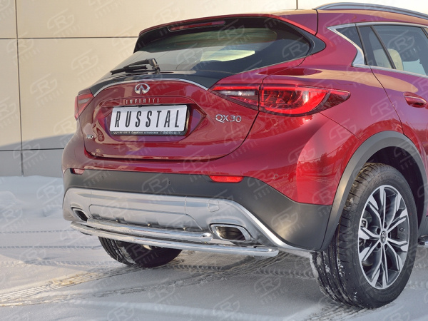 Фото Защита заднего бампера d42 дуга-d42 дуга INFINITI QX30 2016