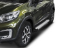 Фото Пороги алюминиевые Rival "Silver" для Renault Kaptur 2016-