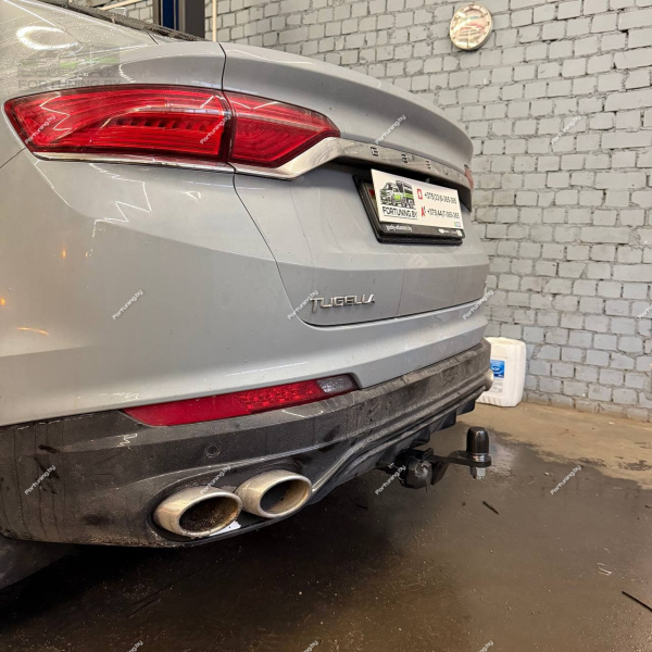 Фаркоп ПТ Групп (Россия) «быстросъемный под квадрат» для Geely Tugella I (2019-)