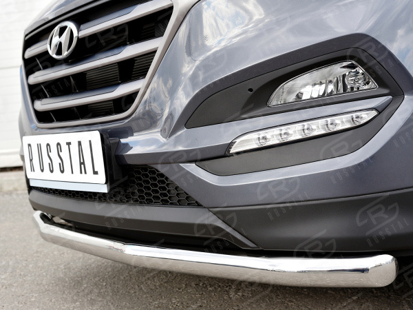 Фото Защита переднего бампера Ф63 секция HYUNDAI Tucson 2015-2017