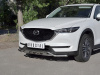 Фото Защита переднего бампера d42 волна с надписью MAZDA CX-5 2017-