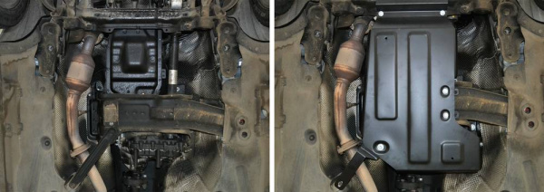 Фото Защита КПП и РК Автоброня для Haval H8, V-2,0T 2015-