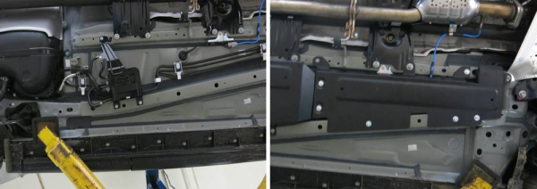 Фото Защита топливных трубок Автоброня для Mazda CX-5, V - 2,5 2015-