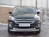 Защита переднего бампера d63 секции-d75х42 дуга FORD KUGA 2016-