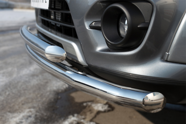 Фото Защита переднего бампера d63 (секции) d63 (дуга) MITSUBISHI L200 2014