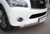 Фото Защита переднего бампера 75х42_(75х42)х2 овалы INFINITI QX 56 2010-2014