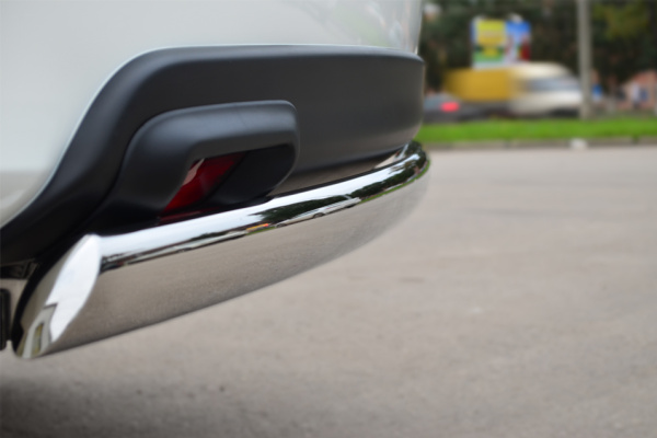 Фото Защита заднего бампера 75х42 (дуга) INFINITI JX35-QX60 2013-2016