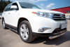 Фото Пороги труба d76 с накладками (вариант 1) TOYOTA Highlander 2010-2013