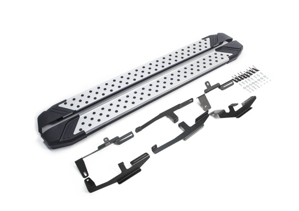 Фото Пороги алюминиевые Rival "Bmw-Style" для Mazda CX-5 2017-