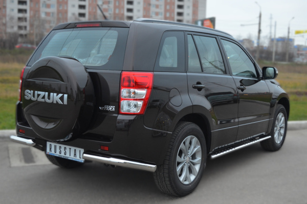 Фото Защита заднего бампера уголки d63 SUZUKI Grand Vitara 5 дв. 2012-2016