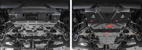 Фото Защита радиатора, картера, КПП и РК АвтоБроня для Toyota Land Cruiser 150 Prado 2009-2013 2013-2017 2017-н.в.