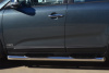 Пороги труба d76 с накладкой (вариант 1) KIA Sorento 2012-