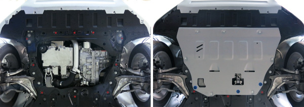 Фото Защита картера и КПП Rival для Volvo XC60 2017-н.в., алюминий 4 мм, с крепежом, 333.5912.1