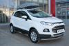 Пороги труба d76 с накладкой (вариант 3) FORD ECOSPORT 2014-