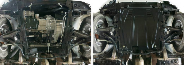 Фото ЗК и КПП Автоброня для Renault Sandero Stepway 2009-2014