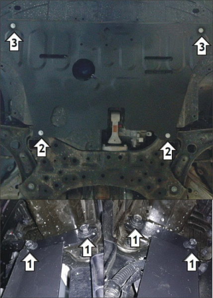 Фото Защита стальная Мотодор KIA Cerato 2019-