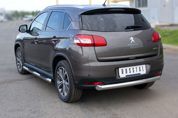 Фото Защита заднего бампера d76 PEUGEOT 4008 2012-2017