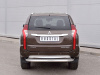 Защита заднего бампера d63 с листом (лист алюм, проф. нерж)(вариант 1) MITSUBISHI PAJERO SPORT 2016