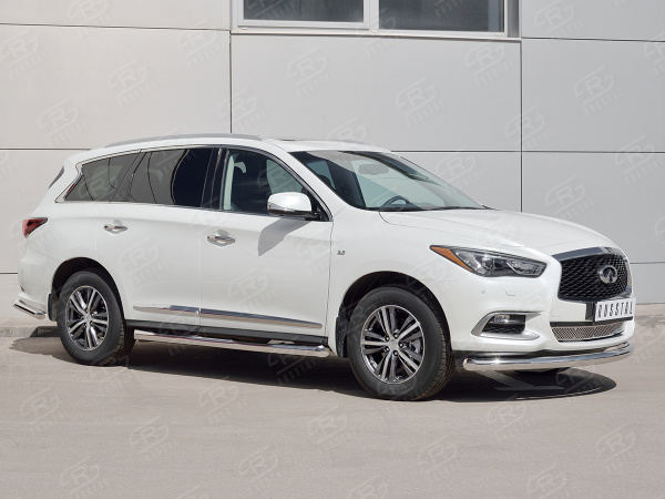 Фото Защита переднего бампера d76 дуга INFINITI QX60 2016-