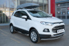 Пороги труба d76 с накладкой (вариант 1) FORD ECOSPORT 2014-