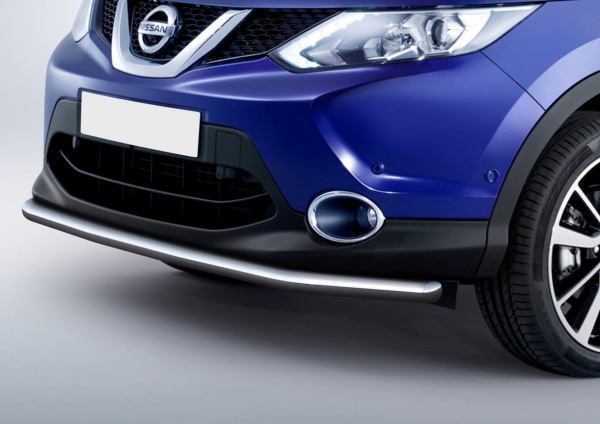 Фото Защита переднего бампера d57 Nissan Qashqai 2013-